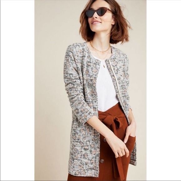 Anthropologie Jackets & Blazers - Anthropologie Dolan Leopard Longline Jacket